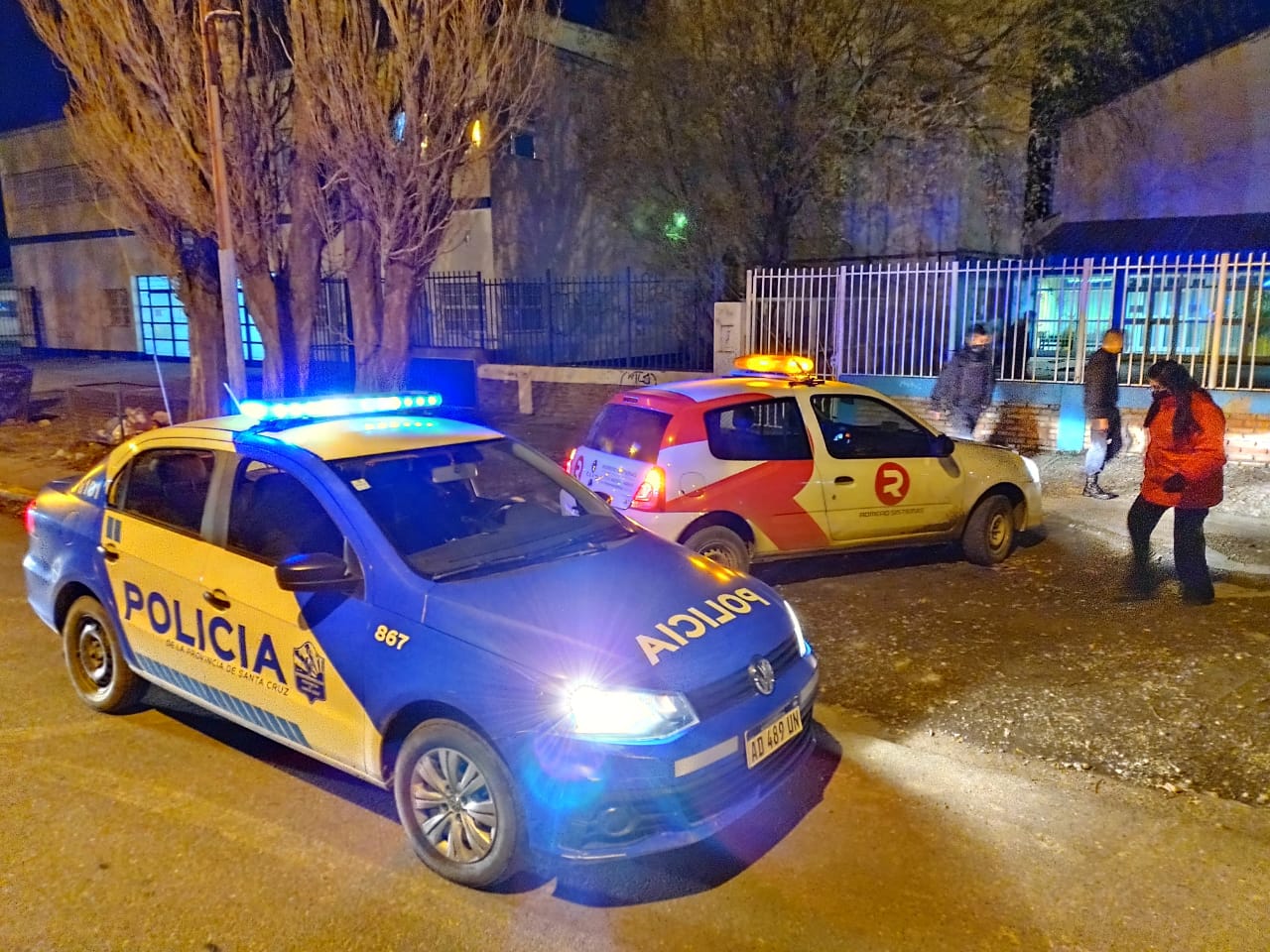 La Policía se hizo presente en el lugar. 